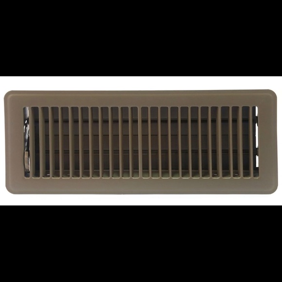 Accord ABFRBR412 Floor Register with Louvered Design, 4” x 12” Brown - New - Picture 3 of 4